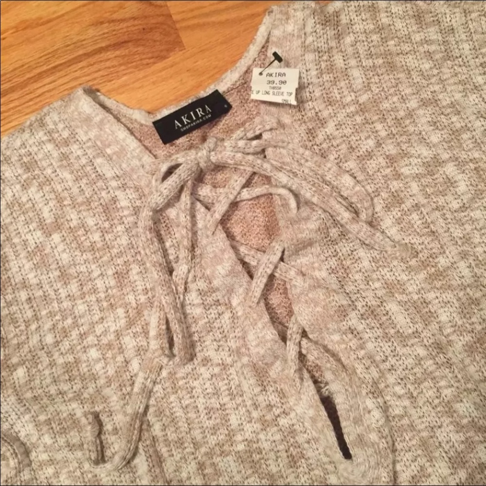 Akira light sweater blouse